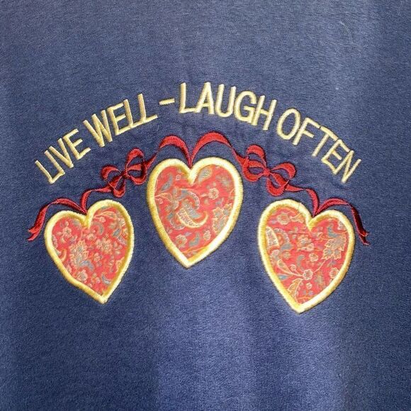 Vintage “Live Well • Laugh Often” Crewneck - Picture 4 of 5